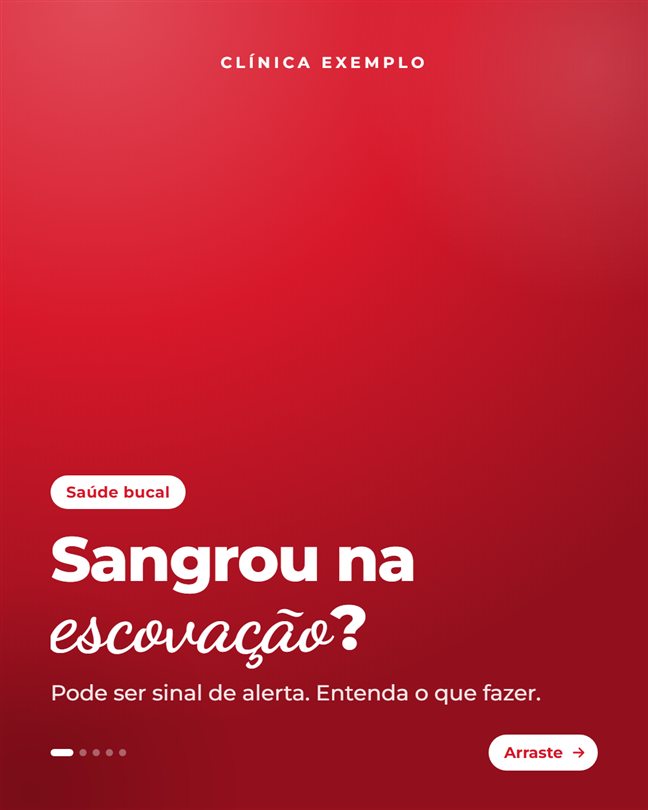 Capa de carrossel no modelo Clínica