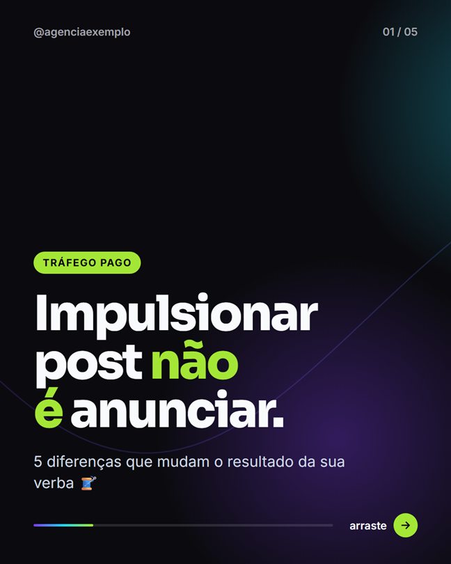 Capa de carrossel no modelo Escuro